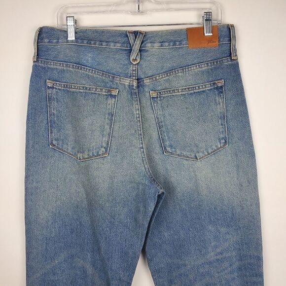 J. CREW BA646 Slouchy boyfriend jean in Southern Sky wash Mid Rise Rips Holes - Picture 6 of 12